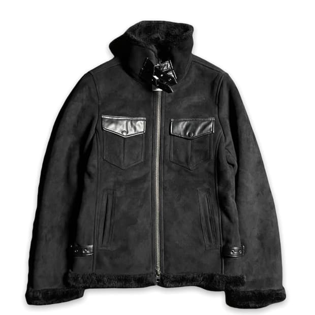 락시크 에디슬리먼 B-3 퍼 무스탕 자켓