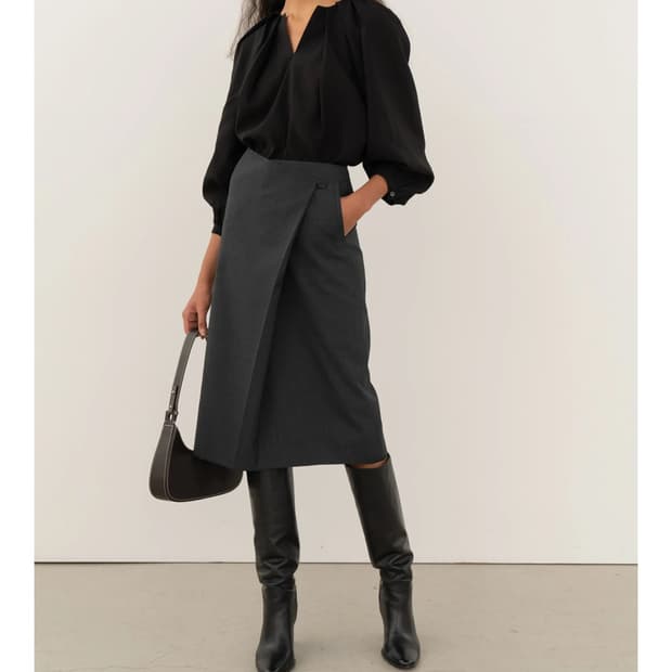 킨더살몬 scabra블라우스