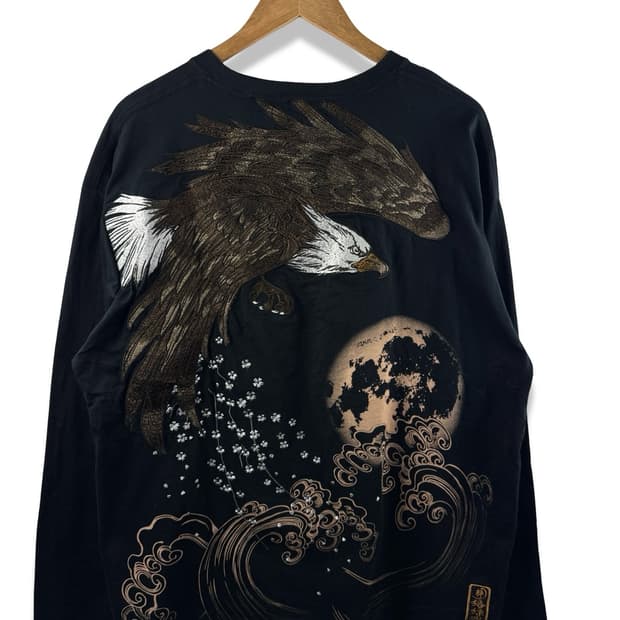 JPN 오리엔탈 독수리 자수 롱슬리브1866