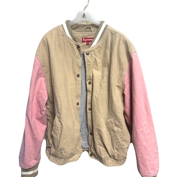 18s/s 슈프림 데님 바시티 자켓