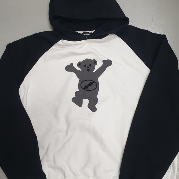 웰던 곰돌이 크롭후드티 M