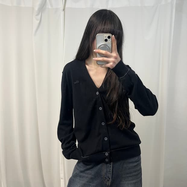 Lacoste Black Cardigan 