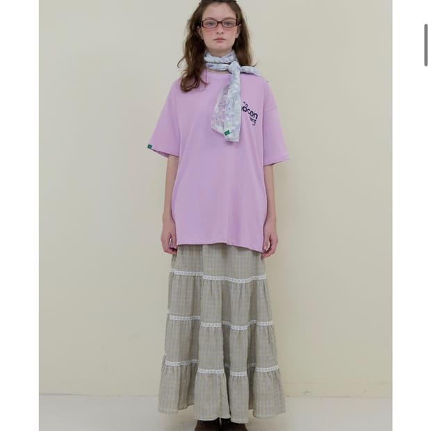 nocontent flower logo t-shirt pink