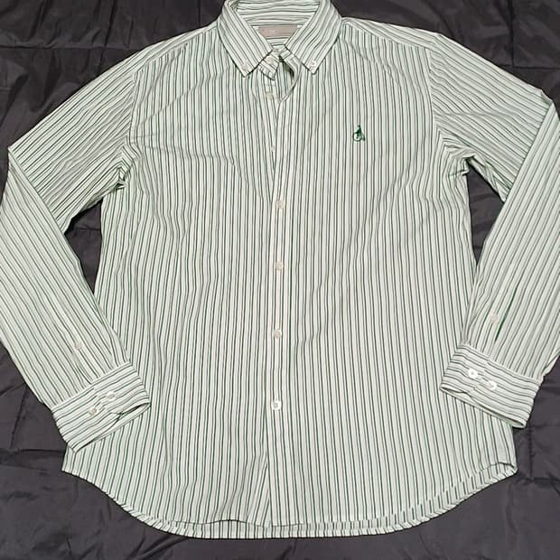 빈폴 스트라이프셔츠 100 가슴55 기장74