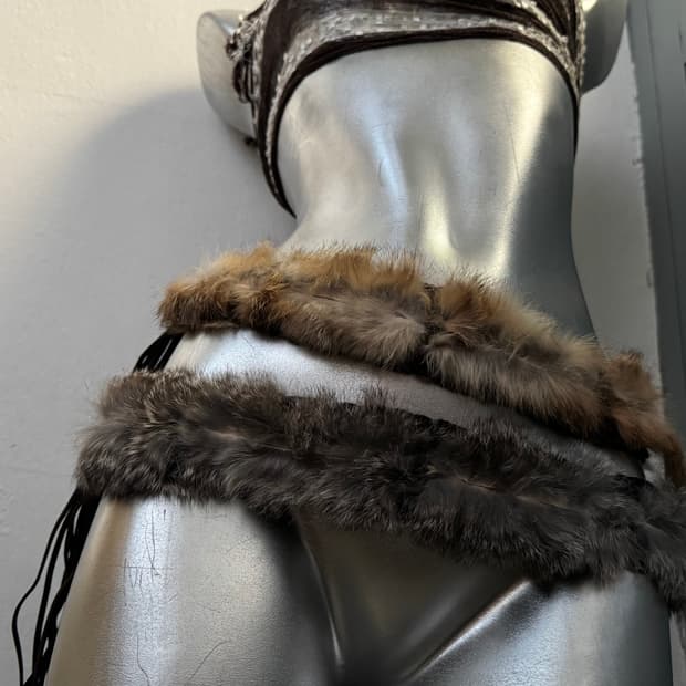 갸루 리얼 토끼퍼 벨트