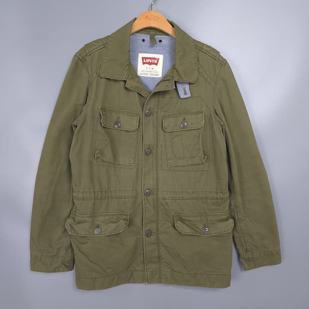 남성용 리바이스 Levis 밀리터리 포켓 야상 자켓 S
