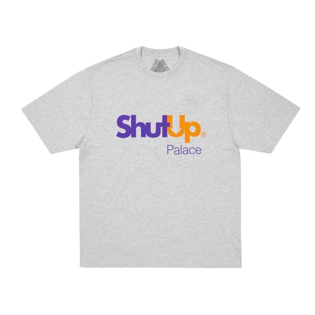 [2XL] 팔라스 셧업 shut up 티셔츠 그레이