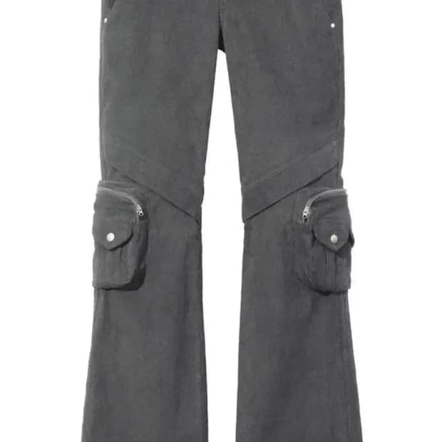 bonnae women corduroy pants gray 본네