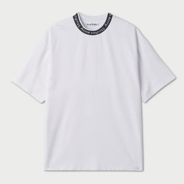 [M] Acne Studios 아크네 로고 리브 반팔티