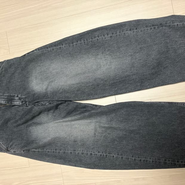 해칭룸 와이드 커브진 워시드 블랙 4사이즈