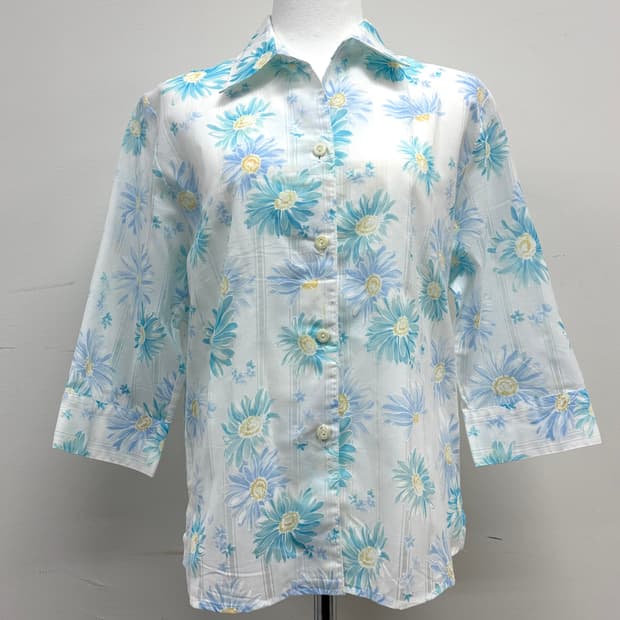 빈티지 플로럴 셔츠