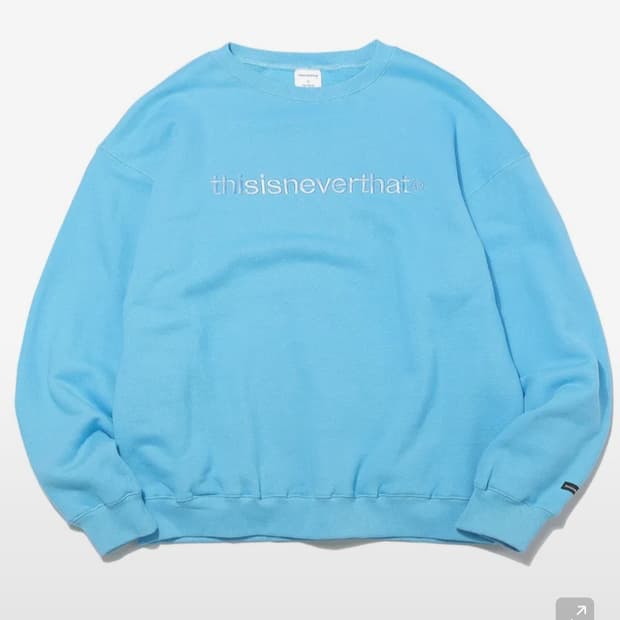 디스이즈네버댓 스웨트셔츠 스카이블루 디네댓 맨투맨 크루넥