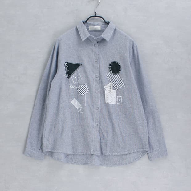 Rccat _ patch cotton shirt
