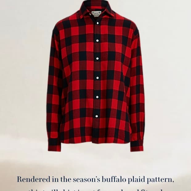 (QR인증)폴로 랄프로렌 여성 버팔로 체크 트윌 셔츠