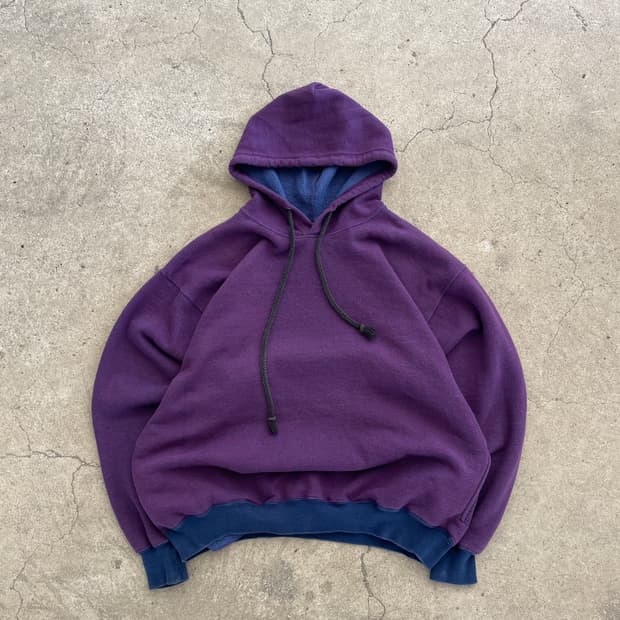 90s Duofold Puple Hoodie(USA Made)