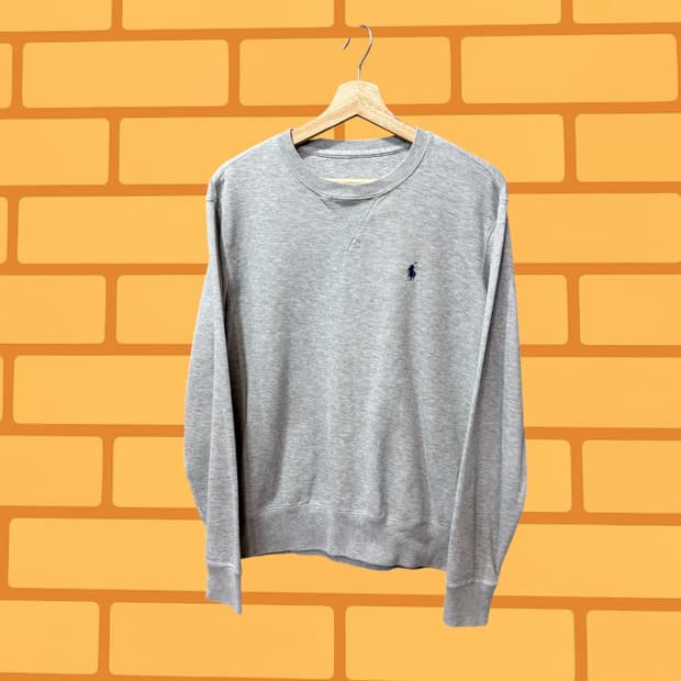 폴로 로고 맨투맨 스웻 셔츠 (XL)