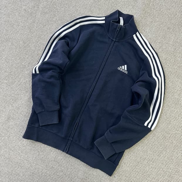 XL 아디다스 스트라이프 트랙탑 집업 0421D