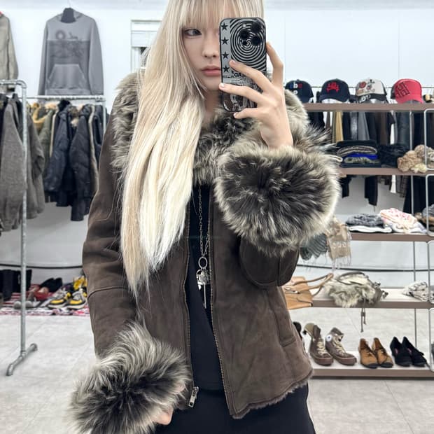 Rule 쉽스킨 퍼 자켓