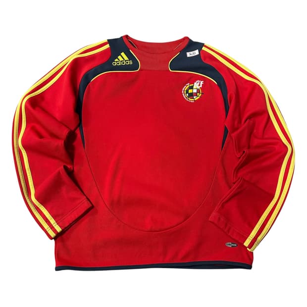 ✨ (바배) 아디다스 08-09 스페인 국대 트레이닝 져지 롱슬리브 