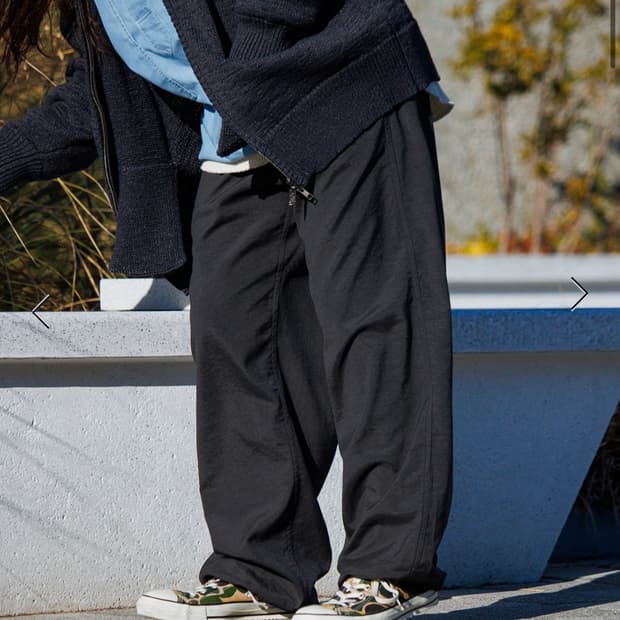 [30] 노스페이스 퍼플라벨 나일론 트윌 와이드 필드 팬츠