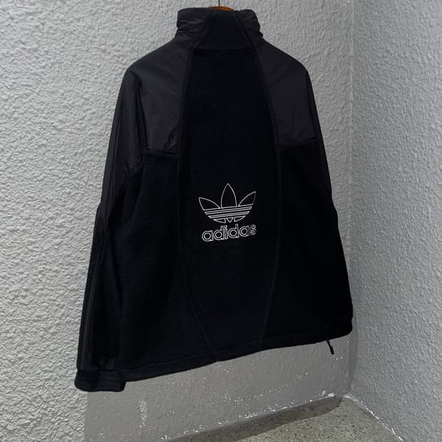 Adidas 아디다스 백 로고 플리스 집업