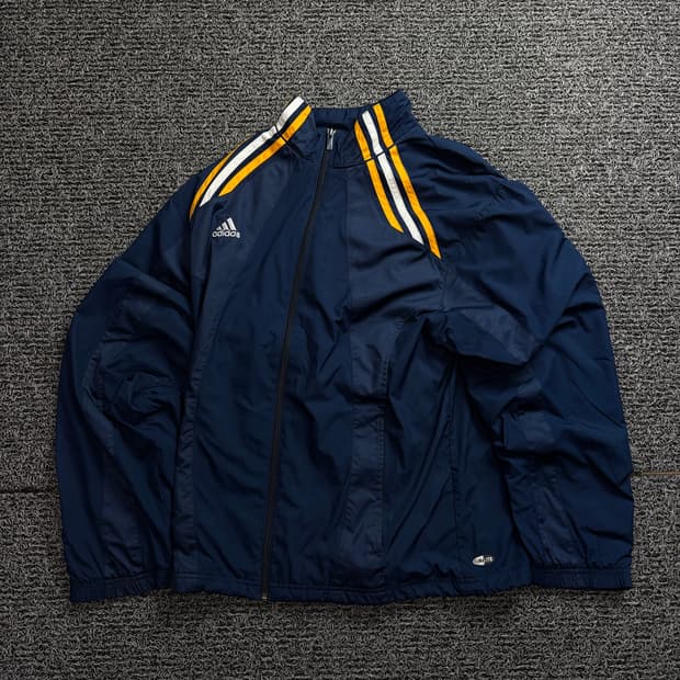 00s 아디다스 올드스쿨 배색 박시핏 우븐 트랙자켓 1551