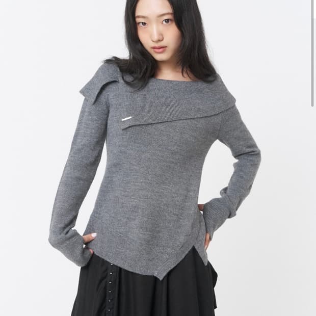 미세키서울 Folding layered knit