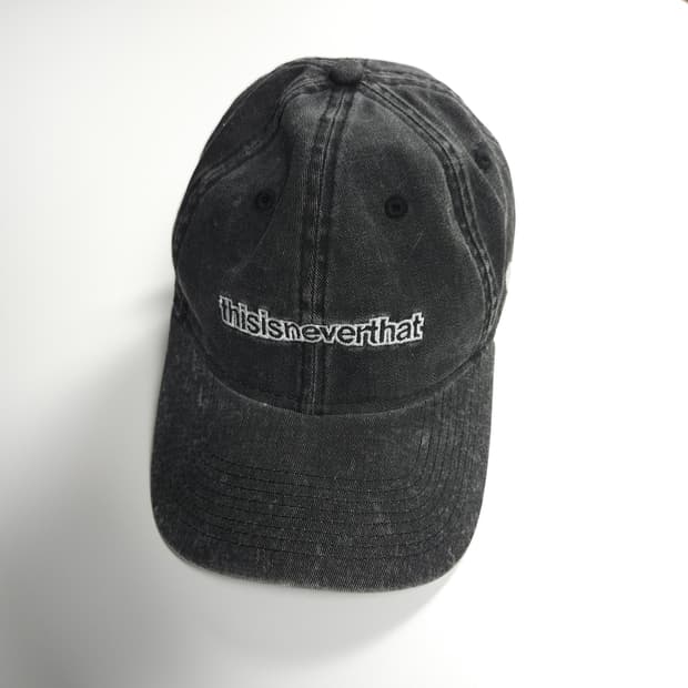 디스이즈네버댓 X 뉴에라 블랙 데님 볼캡(OS)