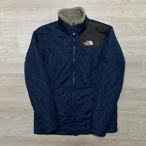 노스페이스 여성 리버시블 뽀글이 후리스 퀼팅점퍼 [네이비] S/90