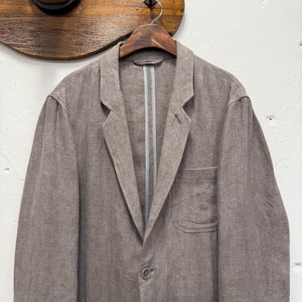 (L) McHenry 맥헨리 100% Linen 3roll2 Jacket