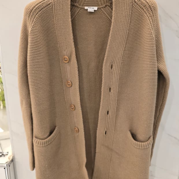 헬무트랭 메리노울 롱 가디건 M