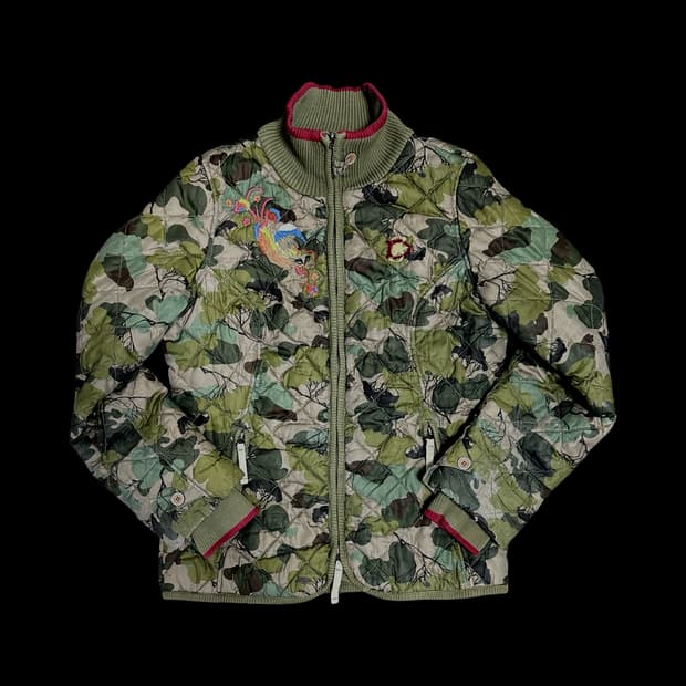 아비렉스 jp 카모플라주 퀄팅 자켓