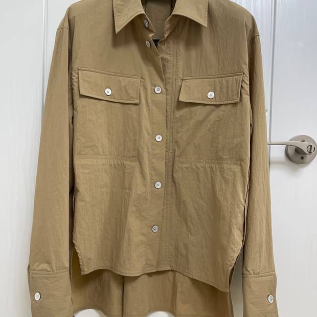 우영미 셔츠 자켓 베이지