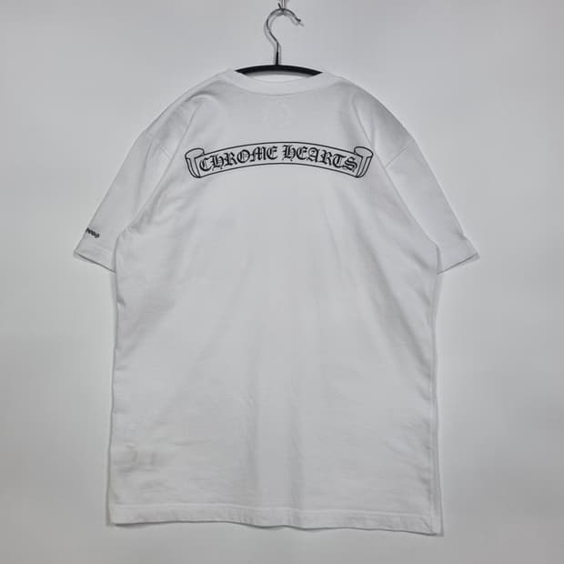 크롬하츠 스크롤로고 반팔 백화점판