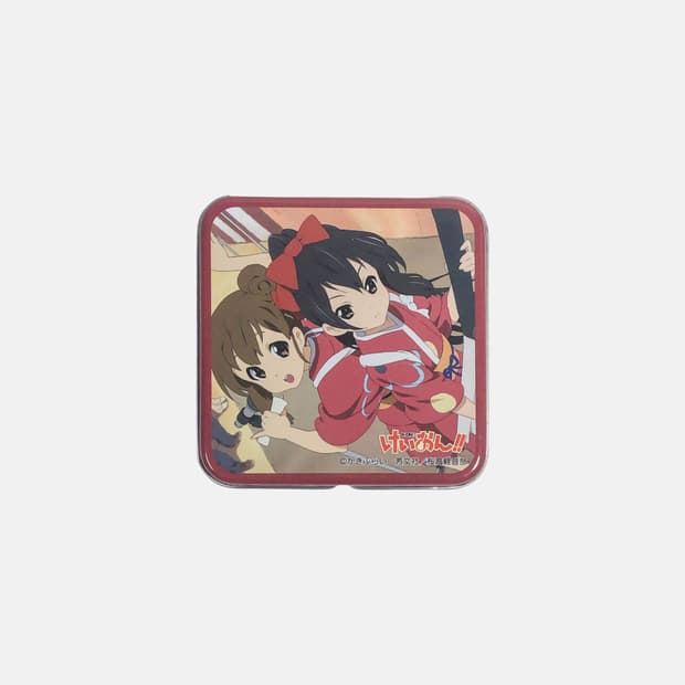 케이온 유이&아즈사 사각 틴케이스 고전 미소녀