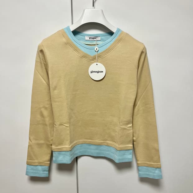 [S]기마구아스 Samm 레이어드 티셔츠/베이지