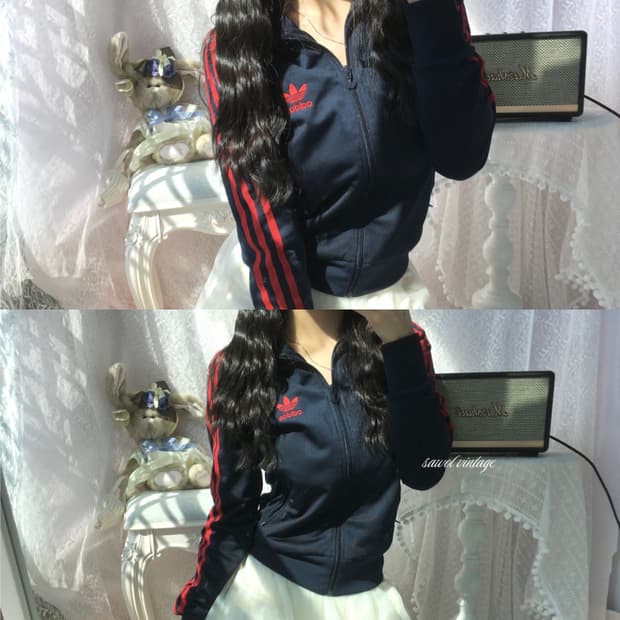 Adidas navy red jenny jersey