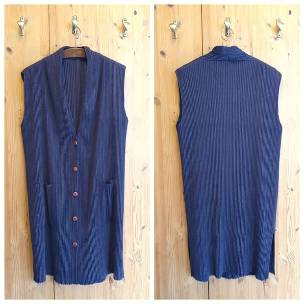 66/77.플리츠 롱 베스트