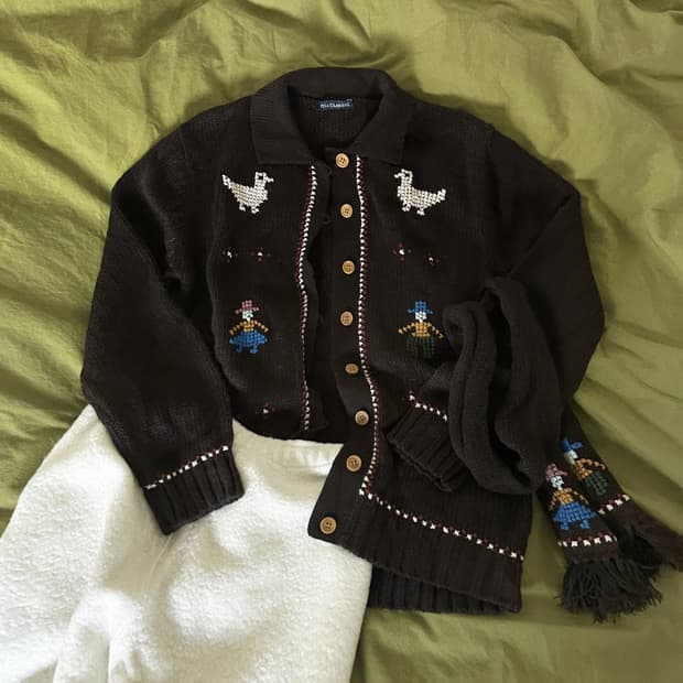 Cowichan Cardigan (Muffler Set)