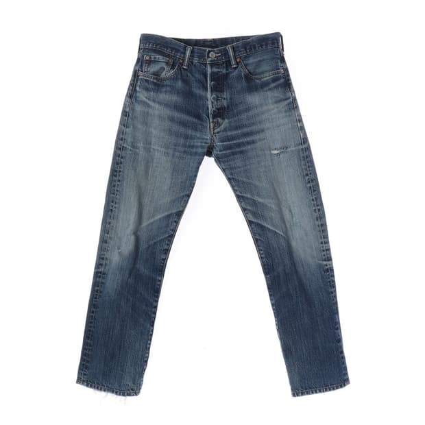 리바이스 501 빈티지 오리지널핏 중청 데님 32