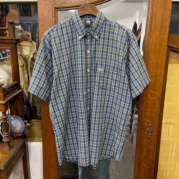 (USA made) 90’s STUSSY check pattern hal