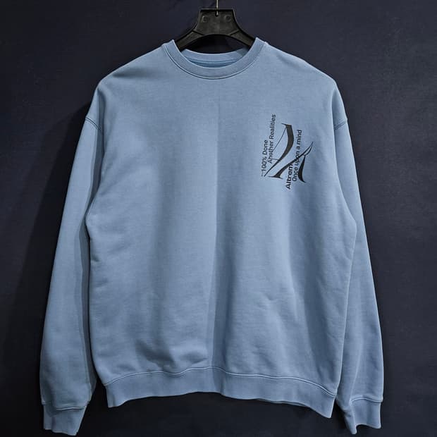 Altrem 알트램 다운블루 남성 오버핏 100~105 맨투맨 