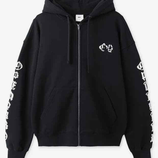 오와이 고딕 크로스 후디 집업 M