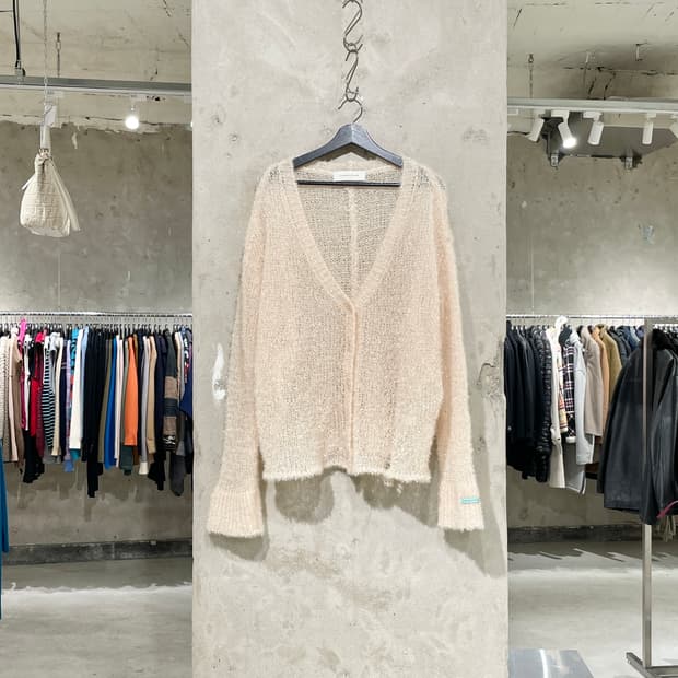 인스턴트펑크 베이지 시퀸 오버 가디건