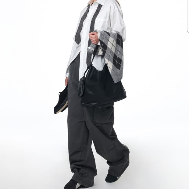 (새상품)Grove 프랭크 카고 와이드팬츠