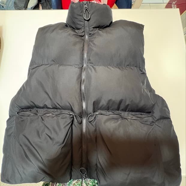 마땡김경량패딩조끼블랙