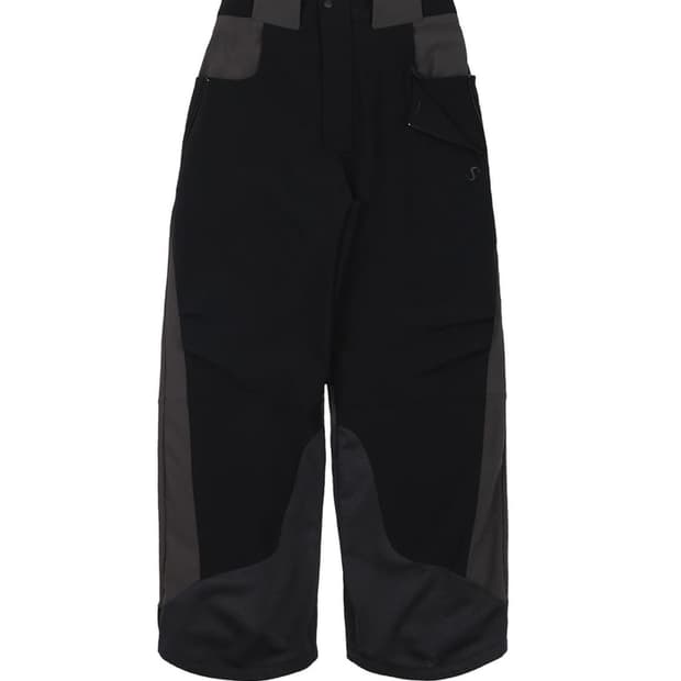 오호스 BOARD STYLE BANDING TROUSERS (BLACK)