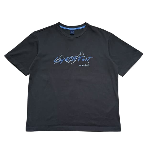 몽벨 챠콜 반팔티