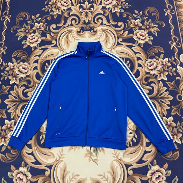 (L)아디다스 Adidas 삼선 트랙탑 져지(블루)