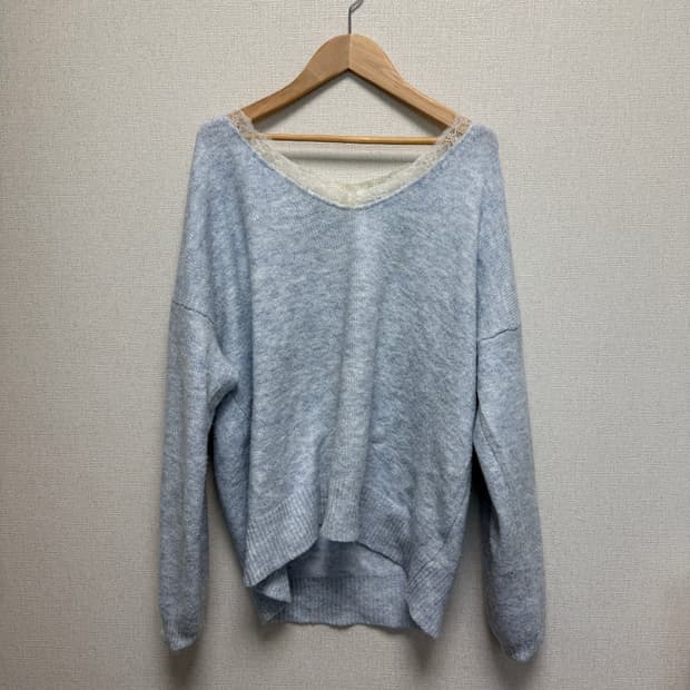 Vintage / 파스텔 레이스 니트